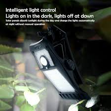 LED Solar + Type-C Charging Clamp Light with Motion Sensing